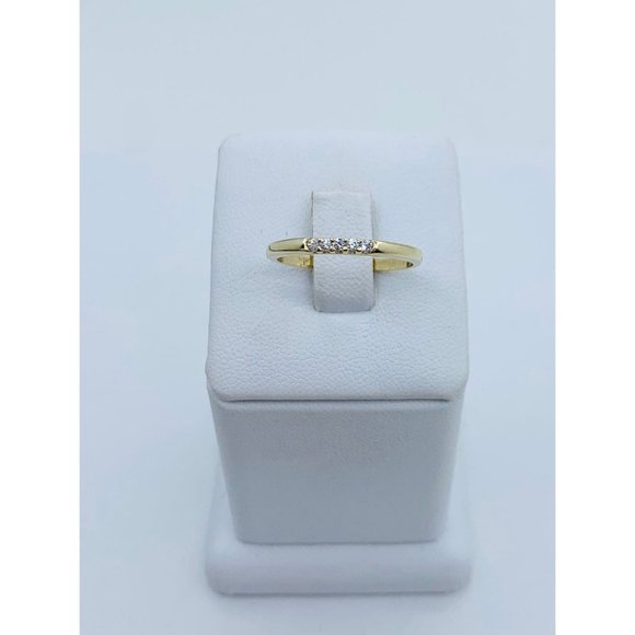 ❤️ Real 10k Gold Ring Band white❤️ Size 7.75 ❤️